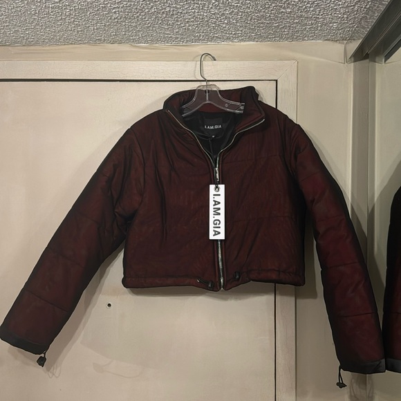 I.AM.GIA Brand new w/ tags - cropped puffy and warm cropped bomber jacket- Sz. M - Picture 2 of 11